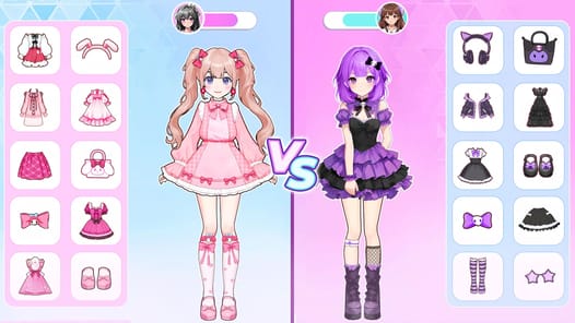 Anime Dress Up and Makeup Game APK screenshot 1