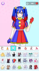 Anime Dress Up and Makeup Game APK screenshot 1