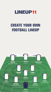 Lineup11- Football Line-up APK screenshot 1