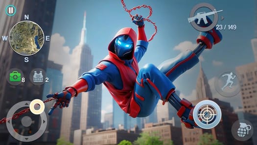 Spider Rope Hero Crime City APK screenshot 1