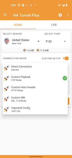 HA Tunnel Plus - 100% Free VPN Tunnel APK screenshot 1