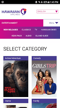 Hawaiian Airlines Entertainment APK screenshot 1 Hawaiian Airlines Entertainment APK screenshot 1