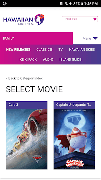 Hawaiian Airlines Entertainment APK screenshot 1 Hawaiian Airlines Entertainment APK screenshot 1