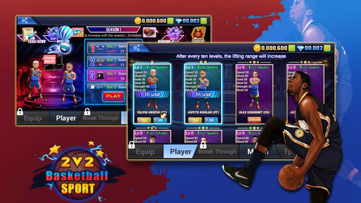 2 VS 2 Basketball Sports APK screenshot 1