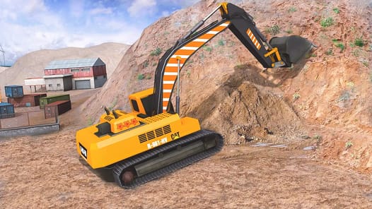 Excavator Crane Driving Sim APK screenshot 1