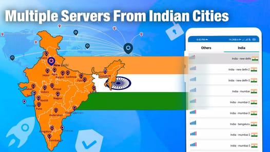 India VPN - Fast & Secure APK screenshot 1