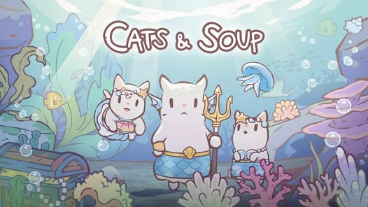 Cats & Soup - Cute Cat Game APK screenshot 1