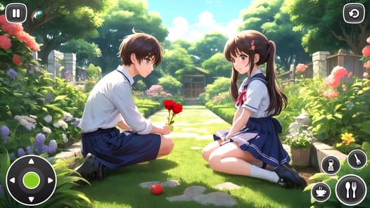 Anime High School Love Games APK screenshot 1