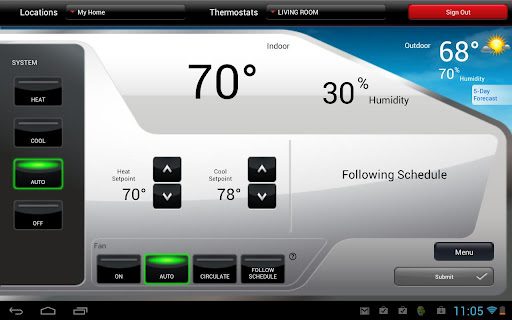 Total Connect Comfort APK screenshot 1