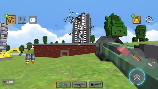 Nextbots in Playground: Pixel APK screenshot 1