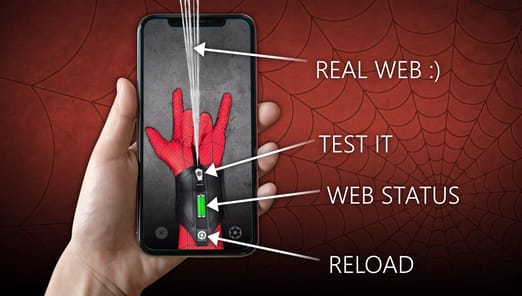Spider Web Shooter Simulator APK screenshot 1