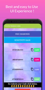 Redeem Codes FF King APK screenshot 1