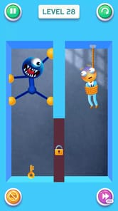 Blue Monster: Stretch Game APK screenshot 1 Blue Monster: Stretch Game APK screenshot 1
