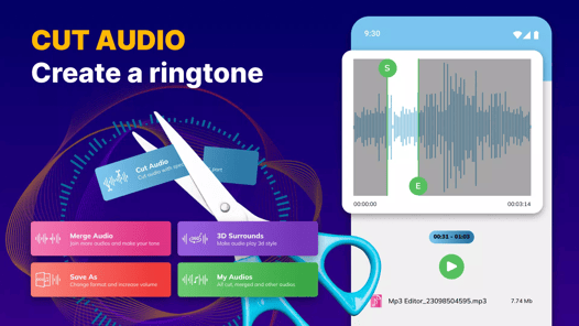 MP3 Cutter & Audio Trimmer APK screenshot 1