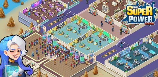Idle Superpower School APK screenshot 1 Idle Superpower School APK screenshot 1