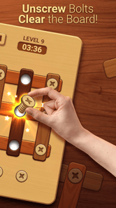 Woodle - Wood Screw Puzzle APK screenshot 1