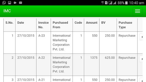 IMC Business Application APK screenshot 1