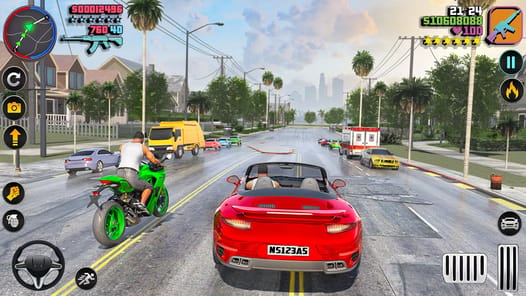 Open World Gangster Driving 3D APK screenshot 1