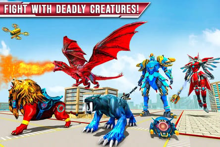 Dragon Robot Car Transform APK screenshot 1