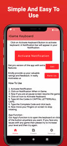 iGame:Game Keyboard for cheats APK screenshot 1