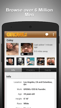 GROWLr: Gay Bears Near You APK screenshot 1