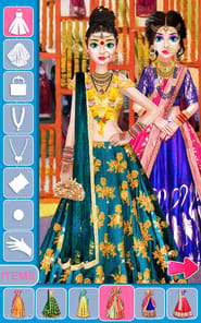 Indian Bride Makeup Dress Game APK screenshot 1