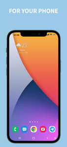 iCenter OS 18: X - Status Bar APK screenshot 1