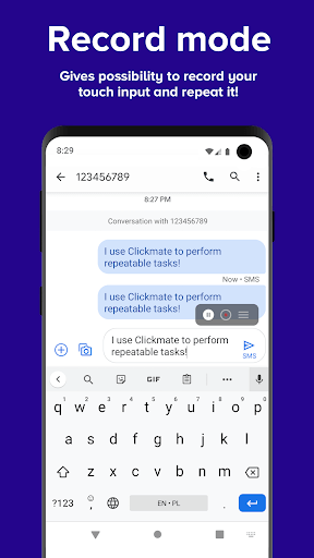 Clickmate - Macro Touch Repeat, Autoclick [NOROOT] APK screenshot 1