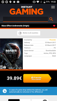 Instant Gaming APK screenshot 1