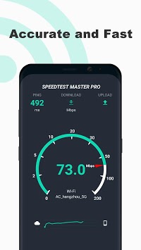 Free Internet speed test - SpeedTest Master APK screenshot 1