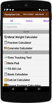 Handyman Calculator APK screenshot 1