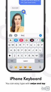 iPhone Keyboard APK screenshot 1