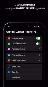 Control Center Phone 16 APK screenshot 1