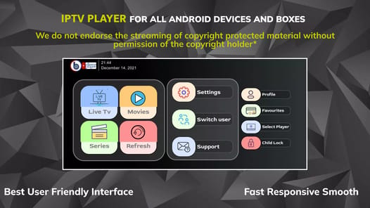 IPTV BLINK PLAYER APK screenshot 1