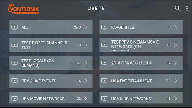 Vontronix TV APK screenshot 1 Vontronix TV APK screenshot 1