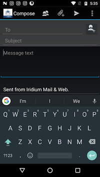 Iridium Mail & Web APK screenshot 1