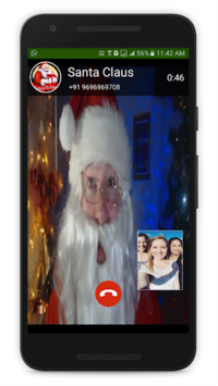 Live Santa Claus Video Call/Real Video Call Santa APK screenshot 1
