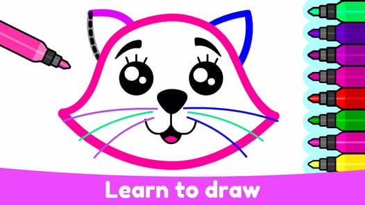 Kids Drawing & Coloring Games APK screenshot 1
