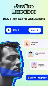 Jawline exercises and mewing APK screenshot 1