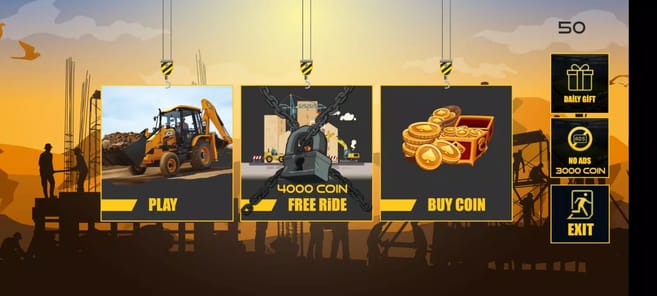 Excavator Jcb City Mission Sim APK screenshot 1