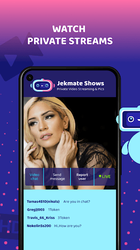 Jekmate Shows - Private Video Streaming & Pics APK screenshot 1 Jekmate Shows - Private Video Streaming & Pics APK screenshot 1