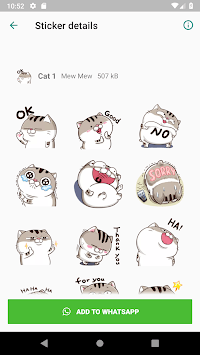 WAStickerApps Fat Cat Stickers APK screenshot 1 WAStickerApps Fat Cat Stickers APK screenshot 1