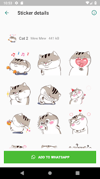 WAStickerApps Fat Cat Stickers APK screenshot 1 WAStickerApps Fat Cat Stickers APK screenshot 1