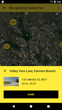 My Lightning Tracker - Live Thunderstorm Alerts APK screenshot 1