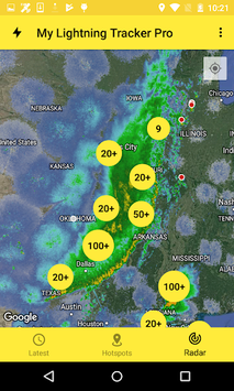 My Lightning Tracker - Live Thunderstorm Alerts APK screenshot 1