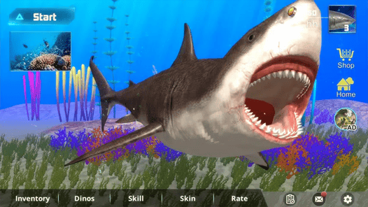 Megalodon Dino Survival Sim APK screenshot 1
