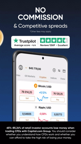 Bitcoin trading - Capital.com APK screenshot 1