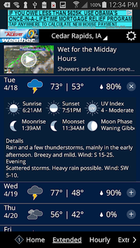 KCRG-TV9 First Alert Weather APK screenshot 1