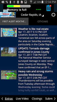 KCRG-TV9 First Alert Weather APK screenshot 1