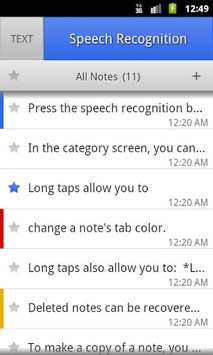 ListNote Speech-to-Text Notes APK screenshot 1